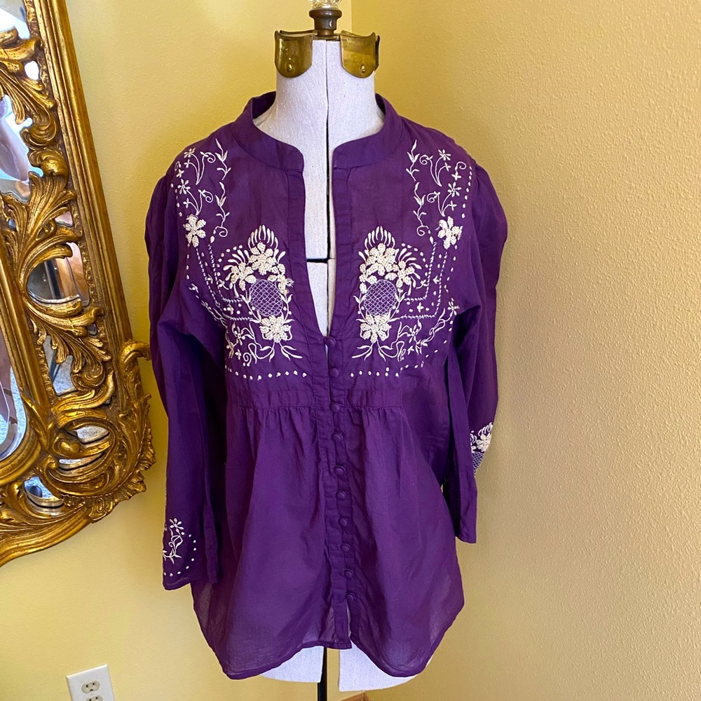 Joie medium embroidery top